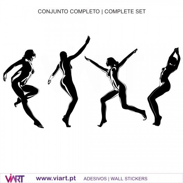 Sexy Silhouette 3 Wall Stickers Wall Art Viart