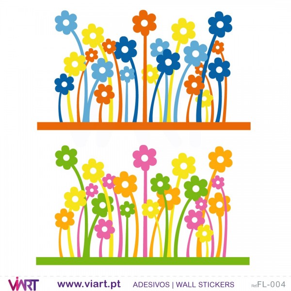 Autocolantes flores vinis decorativos de cacto colorido - TenStickers